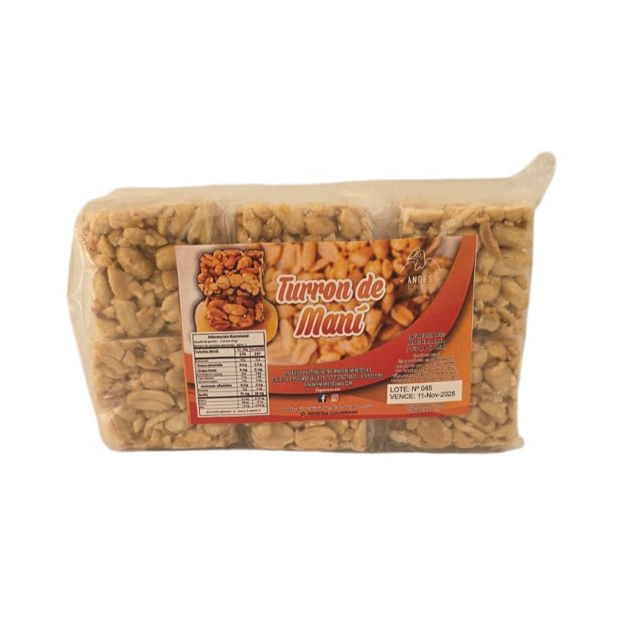 Turrón de Mani paquete por 12 unidades